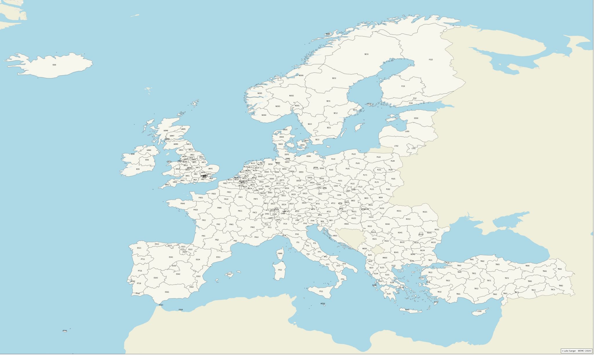 Tech Blog 7: Plot a map with Eurostat NUTS2 regions in 7 easy steps - WEMC