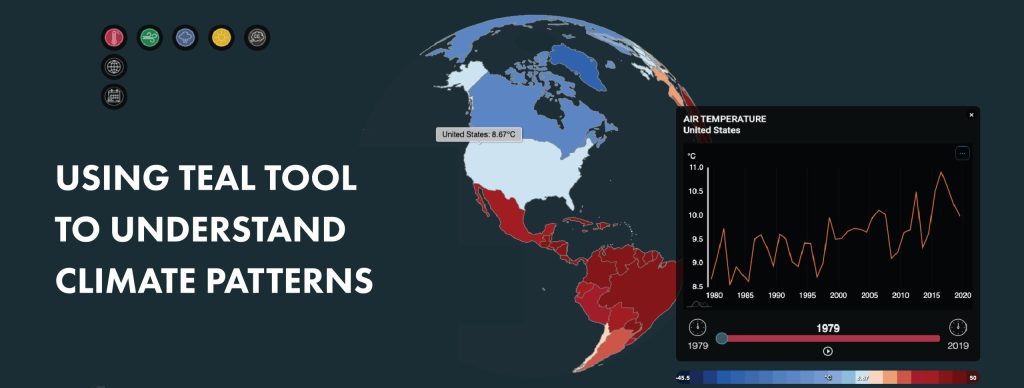 Using Teal tool to understand climate patterns